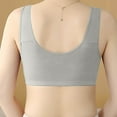 thumbnail image 4 of Wdgfv Daisy Bras for Older Women 2025 Comfy Convenient Front Closure Bra Full Support No Underwire Bras Grey 46, 4 of 6