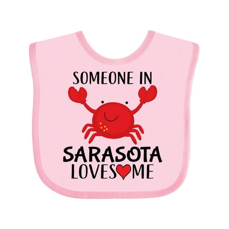

Inktastic Someone in Sarasota Loves Me Gift Baby Boy or Baby Girl Bib