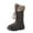 BROWN, variant on Women's Winter Waterproof Warm Mid Calf Snow Boots Outdoor Hiking Snow Boots