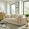 thumbnail image 4 of Modway Commix Down Filled Overstuffed Sleeper Sofa w/Throw Pillows - Light Beige, 4 of 10