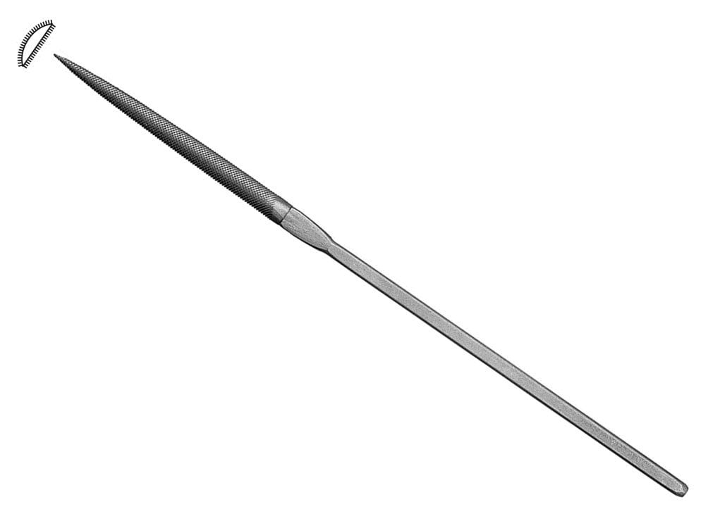 Swiss Pattern File Escapement Halfround 51/2" Cut 4, Swiss Pattern