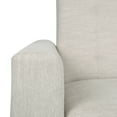 thumbnail image 4 of Noble House Cossitt Fabric Tufted Pushback Recliner, Beige and Dark Brown, 4 of 9