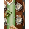 thumbnail image 2 of ERUNPONLY Spring Green Ombre Table Runner - 36 Inch Long Modern Gradient Abstract Art Cotton and Linen Blended Dress Scarves Farmhouse Table Runner for Kitchen Dining, Coffee Table, 13" x 36", 2 of 8