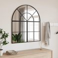 thumbnail image 1 of vidaXL Wall Mirror Black 80x40 cm Arch Iron, 1 of 5