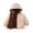 Beige, variant on Toddler Boys Hooded Winter Jacket Lined Warm Zip Up Coat Water Outerwear with Pockets for Kids 18 Months‑8 Years