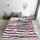 thumbnail image 5 of Balery Flamingos Manta de Felpa Suave y Acogedora – Cobija de Franela Aterciopelada para Cama, Lavable y Cálida para Sofá, Mascotas, Transpirable-80"x60", 5 of 7