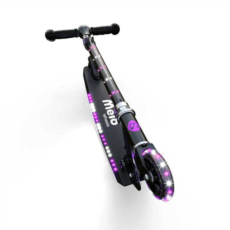 Melo Flare Light-Up Folding Kick Scooter for Kids, Purple