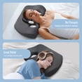 thumbnail image 7 of WOWMAX Piercing Pillow for Side Sleepers with Ear Hole Memory Foam Ear Piercing Pillow for Ear Pain, Ear Pillows with Holes for Ear Pain, Washable Cover, 7 of 7