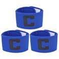 thumbnail image 4 of 3pcs Creative Football Game Armbands Captain Mark Bands for Football Team, 4 of 6