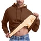thumbnail image 2 of Sudadera con capucha, suéter de cuello alto, elástico, de color sólido, para hombre, suéter de cuello alto, abrigo de poliéster., 2 of 7