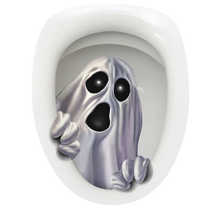 

Halloween Halloween Decorations Halloween Decor Outdoor Halloween Toilet Seat Ghost Sticker Product No.070 black