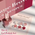 thumbnail image 3 of Set de esmaltes en gel Double Rhythm, 6 unidades, 15 ml, del mismo color, botella del mismo color, 3 of 9