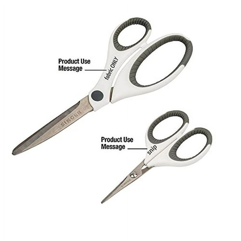 Singer 07175 Sewing And Detail Scissors Set With Comfort Grip,White,Pink -  Imported Products from USA - iBhejo