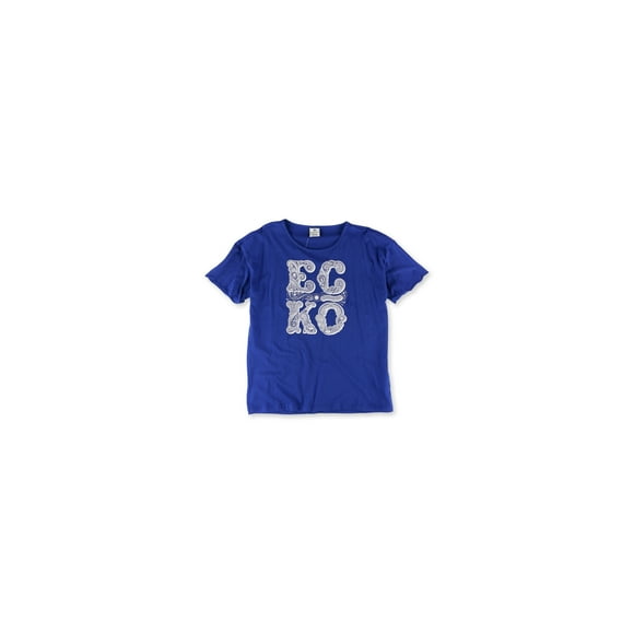Ecko Unltd. Camiseta con gráfico de rinoceronte con tachuelas para mujer, azul, pequeña