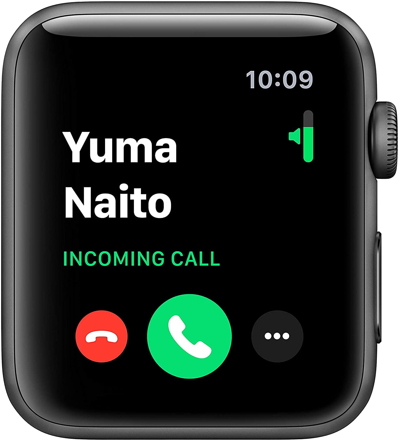 apple watch series 3 42mm aluminium case with black sport band