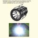 thumbnail image 4 of Linterna De Camping, Linterna De Camping LED Portátil De 2 Fuentes De Luz Con Batería Multifuncional 3W Para Senderismo, 4 of 7
