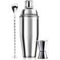 thumbnail image 1 of 24 oz Cocktail Shaker Bar Set - Professionell Margarita Mixer Drink Shaker och Mätning Jigger & Mixing Sked Set i Bartender Sil Martini Kit, 1 of 5