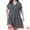Dark Gray, variant on DARING DIVA Women's Plus Size Short Sleeves Sleep Shirt 1X Gray