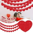 thumbnail image 4 of YujiCraft Valentine's Day Party Love Garland, 10 ft Peach Heart Banner for Wedding, Anniversary, Celebration, Home Decoration,, 4 of 7