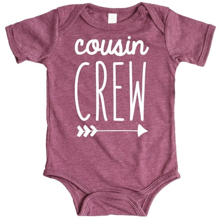 

Cousin Crew Arrow T-Shirts and Bodysuits for Baby and Toddler Boy and Girls Fun Family Outfits Vintage Burgundy Bodysuit