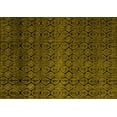 thumbnail image 1 of Ahgly Company Machine Washable Indoor Rectangle Abstract Yellow Modern Area Rugs, 5' x 7', 1 of 4