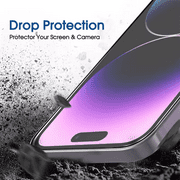 [3-Pack] Qixxronics Screen Protector for iPhone 16 Tempered Glass Film Anti-Scratch HD Clear Glass Film Protector for iPhone