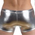 thumbnail image 4 of ylioge Mens Boxer Briefs Trendy Low Rise Drawstring Underwear Casual Solid Slim Stretchy Comfort Shiny Dancing Workout Underpants, 4 of 5