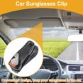 thumbnail image 2 of Clip de gafas de sol para automóvil Unique Bargains, clip universal para visera del sol, almacenamiento protector de gafas, resina ABS, esponja, negro y blanco, 2.76"x0.98" 1Pc, 2 of 7