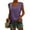 Purple, variant on ZZwxWA Womens Casual Loose Soft Cap Sleeve Solid Color T-Shirt Blouse Tops