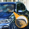 thumbnail image 4 of Hearts Automotive Front Car Windshield Sun Shade Reflector Foldable for Front Fit for Cars Truck SUVs, 4 of 8