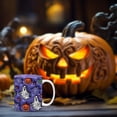 thumbnail image 4 of Clearance Under $9.99! 1PC 350ml Halloween Ceramic Coffee Mug, Pumpkin Trick-or-Treat Cup with Handle, Glass, (350ml, A), 4 of 4