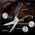 thumbnail image 4 of Professional Kitchen Scissors, Stainless Steel Poultry Scissors, Serrated Edge Meat Scissors, Bone Scissors With Gift Box For Chicken, Meat, Vegetable, 4 of 5