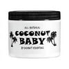 COCONUT BABY Hair Skin oil - Organic Moisturizer - Cradle Cap Treatment, Eczema & Psoriasis Relief, Massage, Sensitive Skin, Diaper Rash, Stretch Marks, with Sunflower & Grape Seed oils
