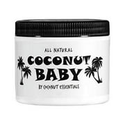 COCONUT BABY Hair Skin oil - Organic Moisturizer - Cradle Cap Treatment, Eczema & Psoriasis Relief, Massage, Sensitive Skin, Diaper Rash, Stretch Marks, with Sunflower & Grape Seed oils