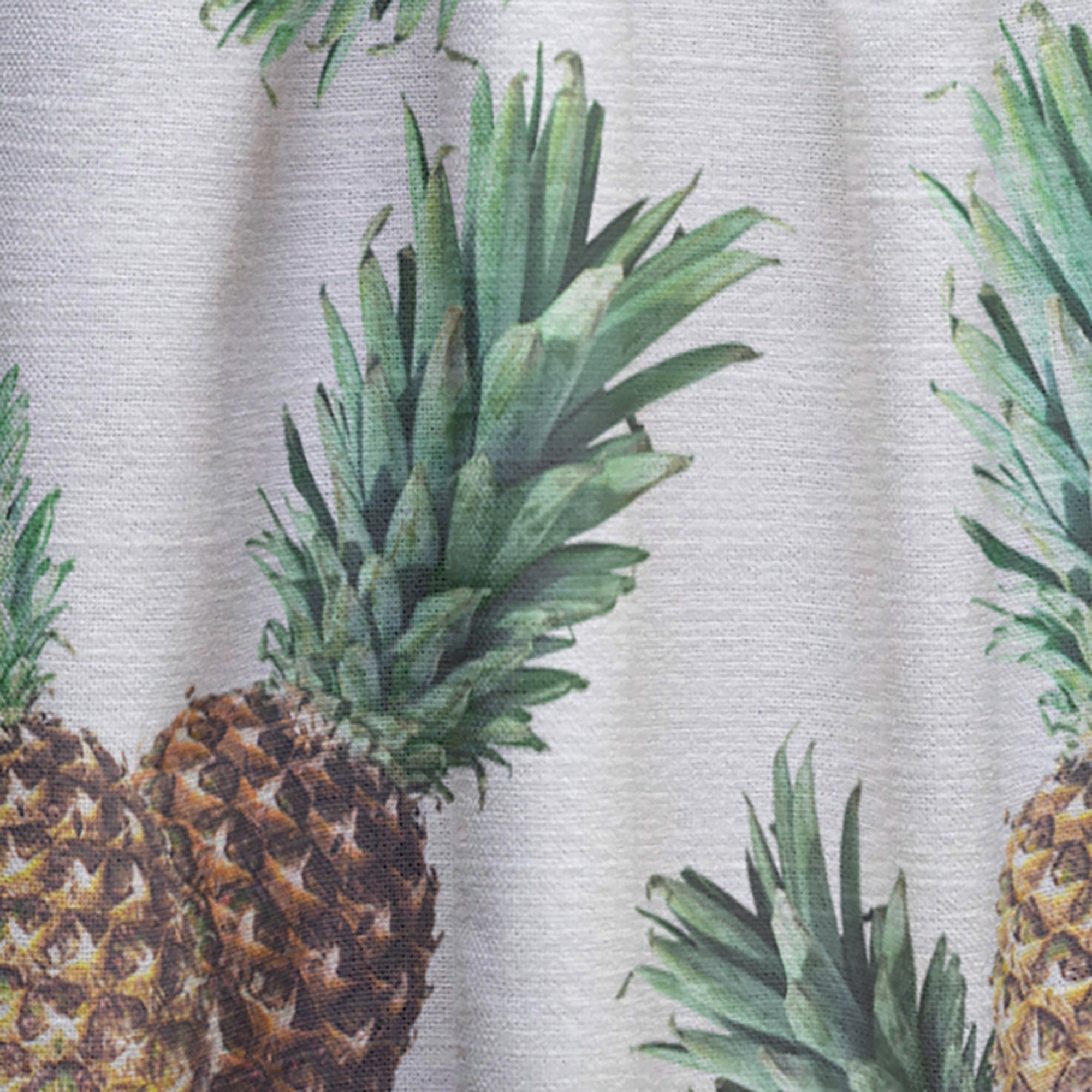 Designart 'Pineapple Summer Bliss Retro V' Mid-Century Modern Curtain Panel