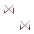 thumbnail image 2 of pitrice Unisex Brace Replacement Korean Easy Matching Elastic Back Braces Wine Red 2Set, 2 of 6