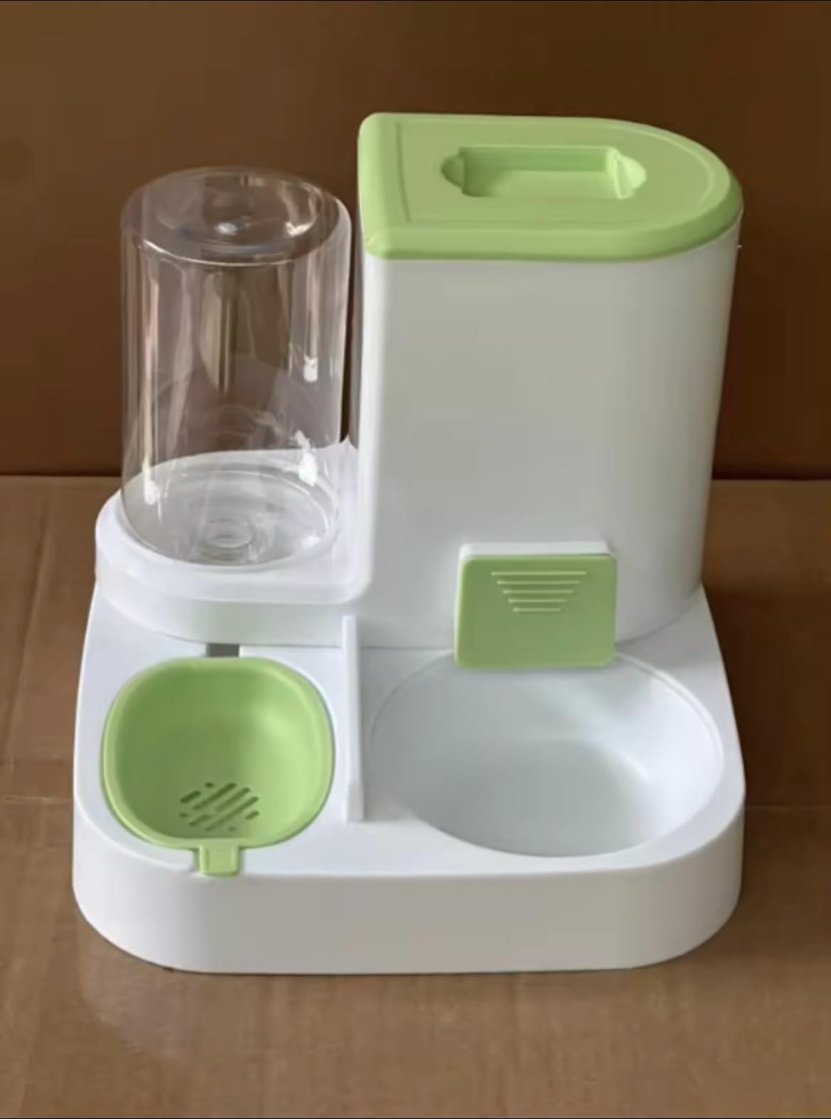 CNV 2 in 1 Automatic pet Feeder and Water Dispender for Cats and Dogs 3 Colors to Choise, Blue, with Ceramic Bowl