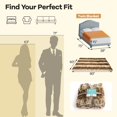thumbnail image 2 of JWRWEFA Fluffy Faux Fur Throw Blanket, 760GSM Luxury Faux Raccoon Fur Blanket with Fleece Lining, Soft Fuzzy Warm Throw for Sofa, Bed & Couch, 60" x 80", Coffee, 2 of 10