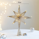 thumbnail image 1 of Christmas Star Tree Topper with Warm White Lights Pre-lit Glittered Star Treetop Lighted Xmas Treetop for Home Decorations, 1 of 5