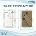 thumbnail image 2 of Icona Bay 4x6 Silver Picture Frame, 1 Pack, Bliss Tabletop Frames, 2 of 7