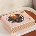 thumbnail image 4 of Tocadiscos Tocadiscos Vintage, Pequeño Altavoz Con Luces Atmosféricas Coloridas, Perilla De Ajuste De Volumen, Para Entretenimiento, Decoración Del Hogar, 4 of 7