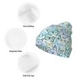 thumbnail image 3 of Pofeuu Butterflies Print Beanie Hat for Men Women Knit Winter Hat Warm Cuffed Skull Beanie Slouchy Soft Unisex, 3 of 6