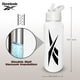 thumbnail image 5 of Botella de agua Reebok de acero inoxidable de 950 ml con tapa de pajita, color blanco, 5 of 8