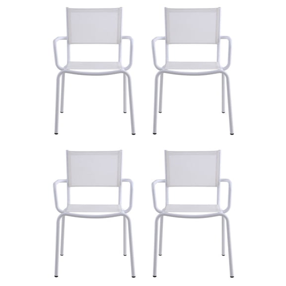 Chintaly Outdoor Arm Chair with Aluminum Frame - 4 Per Box