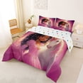 thumbnail image 2 of Erosebridal Cute Black Princess Full Size Comforter Sets,Cartoon Animal Unicorn Bedding Sets For Kids Girls,Reversible 3 Pieces, 2 of 7