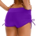 thumbnail image 5 of Laipiong Women's Swim Shorts High Waisted Solid Color Drawstring Slim Fit Lace Up Swimming Trunks Fitness Casual Beach Swimwear Hot Pants, 5 of 6