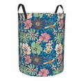 thumbnail image 2 of Balery Colorful Flowers Round Laundry Basket with Handles Waterproof Freestanding Laundry Hamper for Clothes Toys in the Dorm and Family-, 2 of 8