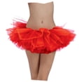 thumbnail image 2 of Sexy Neon Red Retro Ballet Team School Spirit Colored Skirt Tutu, 2 of 2