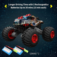thumbnail image 3 of Remote Control Monster Truck Toys for Boys 3-6 Years RC Dinosaur Cars 1:16 Off Road 20+MPH 4WD Car Birthday Christmas Gifts, 3 of 7