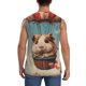 thumbnail image 4 of Balery Hot Air Balloon Guinea Pig Camisetas sin mangas para hombre, absorbe la humedad y protege contra el mal olor.-Small, 4 of 7
